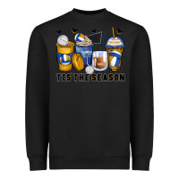 Black tis' the season volleyball coffee cups Heavyweight Sweatshirt - Zillion Design Studio