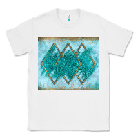 White turquoise glitter Classic Tee - JahusDesignShop