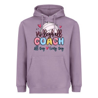 Lavender volleyball coach all day every day Heavyweight Hoodie - MaliasSmallBusiness
