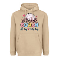 Mushroom volleyball coach all day every day Heavyweight Hoodie - MaliasSmallBusiness