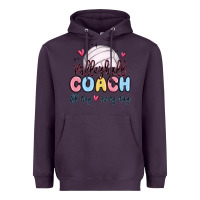 Plum volleyball coach all day every day Heavyweight Hoodie - MaliasSmallBusiness