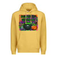 Antique Gold drink up witches Premium Hoodie - BundleAndBundleShop