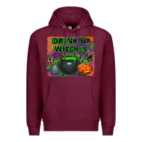 Burgundy drink up witches Premium Hoodie - BundleAndBundleShop