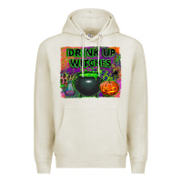 Oatmeal Heather drink up witches Premium Hoodie - BundleAndBundleShop