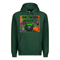 Sports Green drink up witches Premium Hoodie - BundleAndBundleShop
