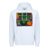 White drink up witches Premium Hoodie - BundleAndBundleShop