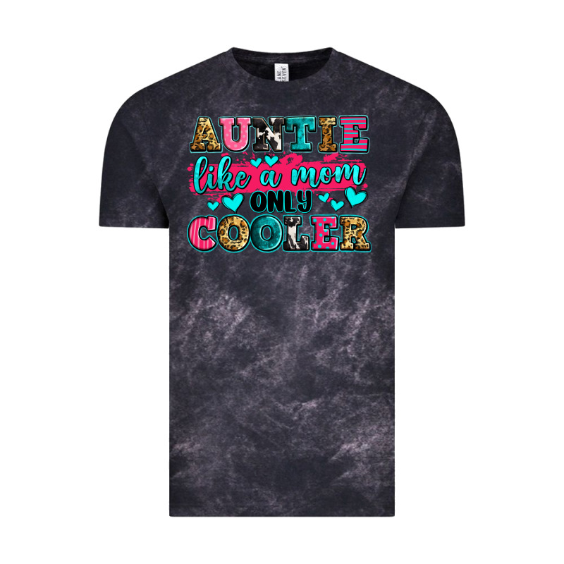 Auntie Like A Mom Only Cooler Vintage Tee by Zillion Design Studio | Teevron