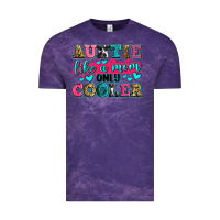 Cloud Purple auntie like a mom only cooler Vintage Tee - Zillion Design Studio