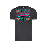 Vintage Black auntie like a mom only cooler Vintage Tee - Zillion Design Studio