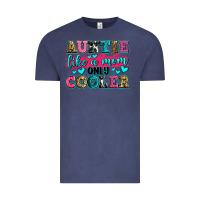 Vintage Denim auntie like a mom only cooler Vintage Tee - Zillion Design Studio