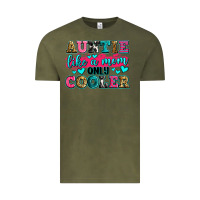 Vintage Olive auntie like a mom only cooler Vintage Tee - Zillion Design Studio