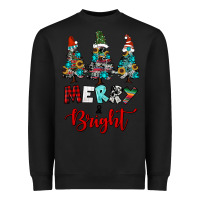 Black western trees merry and bright christmas Heavyweight Sweatshirt - RanaPortraitStore