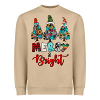 Mushroom western trees merry and bright christmas Heavyweight Sweatshirt - RanaPortraitStore