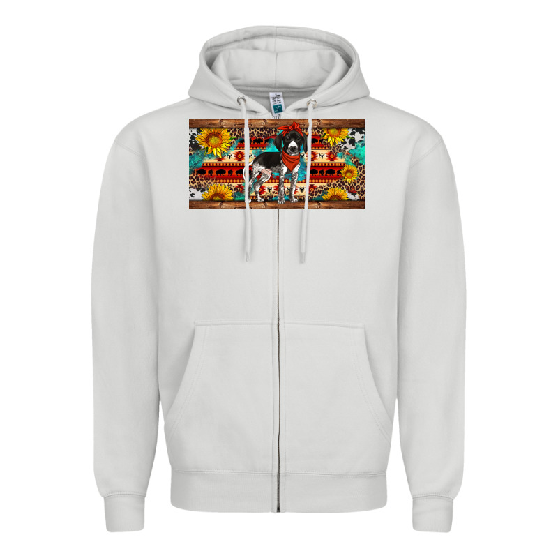 German Shorthaired Pointer License Plate Zipper Hoodie by Artiststas | Teevron