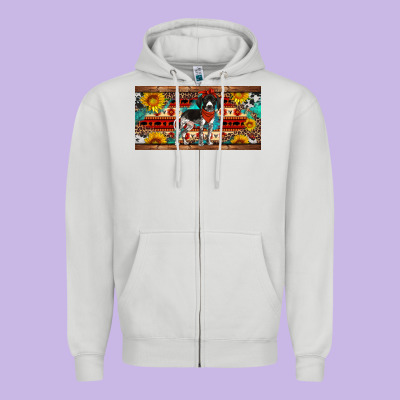 German Shorthaired Pointer License Plate Zipper Hoodie Designed By Artiststas