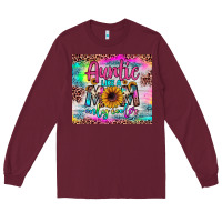 Burgundy auntie like a mom Long Sleeve Tee - JahusDesignShop