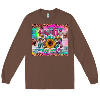 Chestnut auntie like a mom Long Sleeve Tee - JahusDesignShop