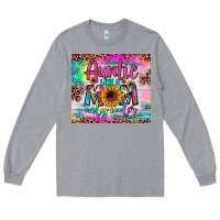 Heather Grey auntie like a mom Long Sleeve Tee - JahusDesignShop