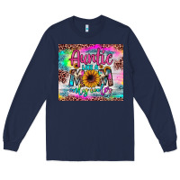 Navy auntie like a mom Long Sleeve Tee - JahusDesignShop