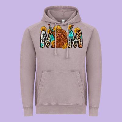 Mom Cow Vintage Hoodie Designed By Zillion Design Studio