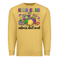 Antique Gold king cake calories don't count Premium Sweatshirt - MaliasSmallBusiness