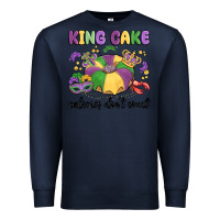 Navy king cake calories don't count Premium Sweatshirt - MaliasSmallBusiness