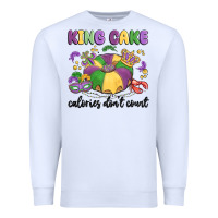 White king cake calories don't count Premium Sweatshirt - MaliasSmallBusiness