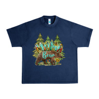 Navy mama bear trees Urban Heavy Tee - BarkalooDesign