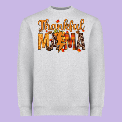 Thankful Mama Heavyweight Sweatshirt Designed By Texasbilliewilder