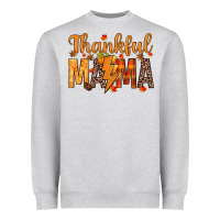 Heather Grey thankful mama Heavyweight Sweatshirt - texasbilliewilder