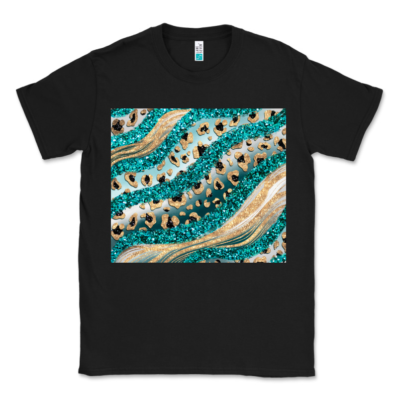 Turquoise Glitter Classic Tee by JahusDesignShop | Teevron