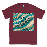 Burgundy turquoise glitter Classic Tee - JahusDesignShop