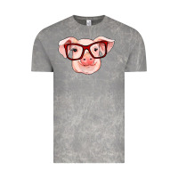 Cloud Rock pig with red glasses Vintage Tee - RanaPortraitStore