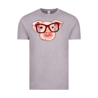 Vintage Zinc pig with red glasses Vintage Tee - RanaPortraitStore