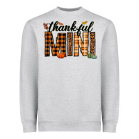 Heather Grey thankful mini Heavyweight Sweatshirt - texasbilliewilder