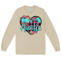 Mushroom auntie leopard turquoise heart Long Sleeve Tee - JahusDesignShop