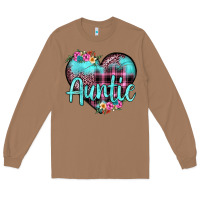 Toasted Coconut auntie leopard turquoise heart Long Sleeve Tee - JahusDesignShop