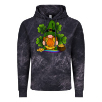 Cloud Black st patricks day gnomes shamrock gold horseshoes rainbow Vintage Hoodie - RanaPortraitStore