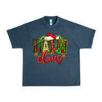 Midnight Navy Christmas lala claus Urban Heavy Tee - FaDigitalArtStudio