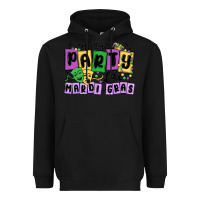 Black aint no party like mardi gras Heavyweight Hoodie - MaliasSmallBusiness