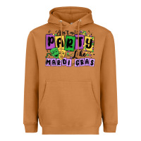 Meerkat aint no party like mardi gras Heavyweight Hoodie - MaliasSmallBusiness