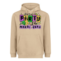Mushroom aint no party like mardi gras Heavyweight Hoodie - MaliasSmallBusiness