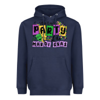 Navy aint no party like mardi gras Heavyweight Hoodie - MaliasSmallBusiness