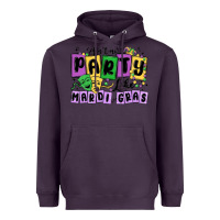 Plum aint no party like mardi gras Heavyweight Hoodie - MaliasSmallBusiness