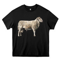 Black katahdin sheep Heavy Core Tee - LillyAllenDesigns