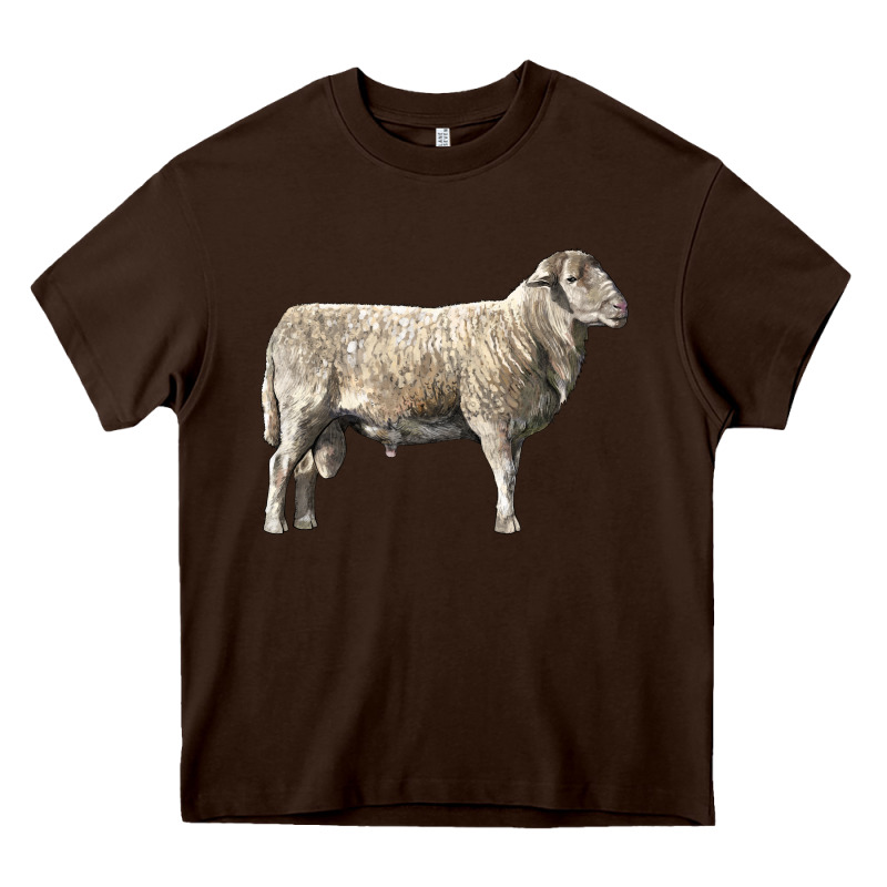 Katahdin Sheep Heavy Core Tee by LillyAllenDesigns | Teevron