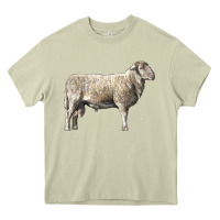 Mossy katahdin sheep Heavy Core Tee - LillyAllenDesigns