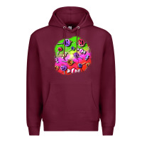 Burgundy halloween candy  patches Premium Hoodie - BundleAndBundleShop