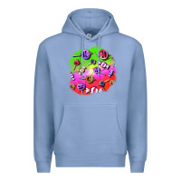 Colony Blue halloween candy  patches Premium Hoodie - BundleAndBundleShop