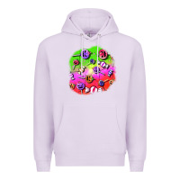 Lilac halloween candy  patches Premium Hoodie - BundleAndBundleShop